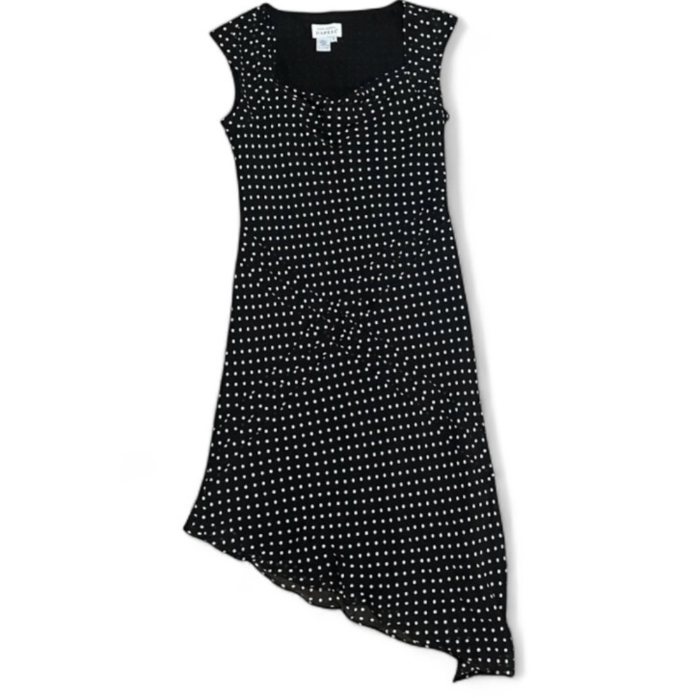 Adrianna Papell Black Silk Vintage Cocktail Women's‎ Dress Size 8